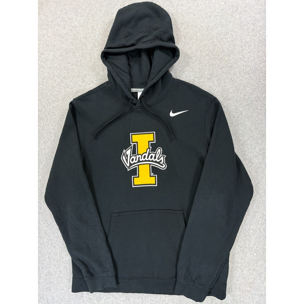 Idaho Vandals Nike Screened Logo Campus Hoodie Sweatshirt (Men's Medium) Black